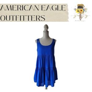 AMERICAN EAGLE Blue Mini Dress SMALL